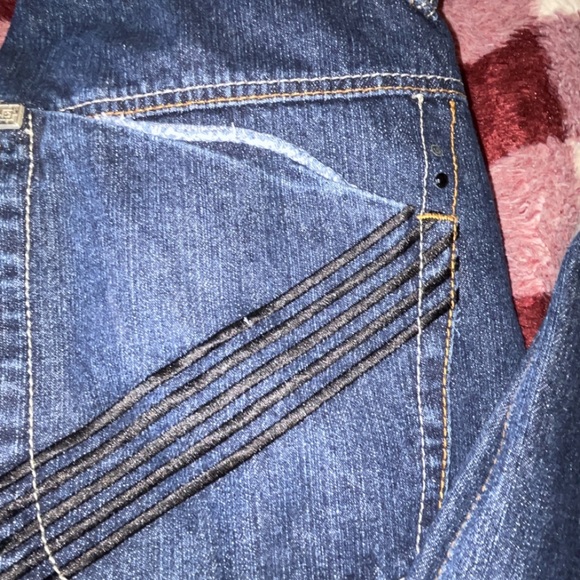 Notorious BIG Mens Jeans 34 x 31 Denim Embroidered Baggy Hip Hop Urban Rap Y2K - Picture 3 of 9